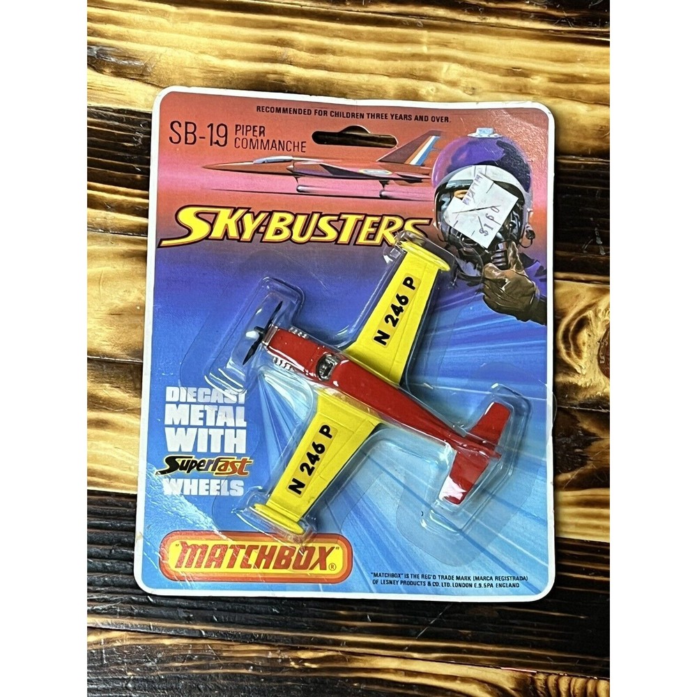 NEW Matchbox SB-19 Piper Commanche Die Cast Airplane (Lesney, UK) Sealed MINT